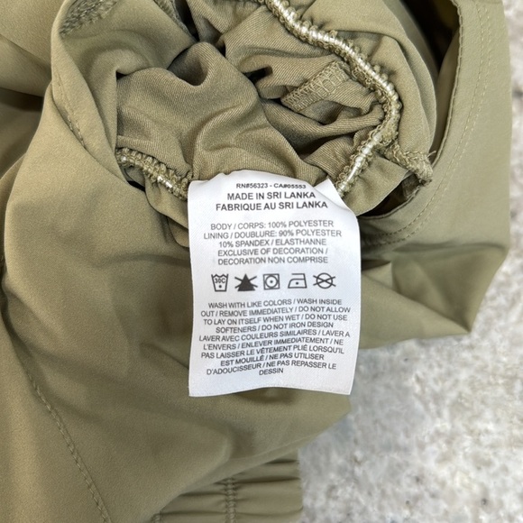 Nike One Dri-FIT Ultra High-Waisted 3" Brief-Lined Shorts in Neutral Olive Small - Picture 9 of 11